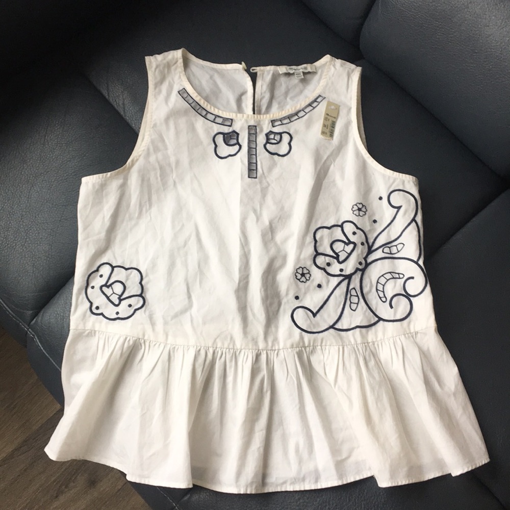 Madewell white top